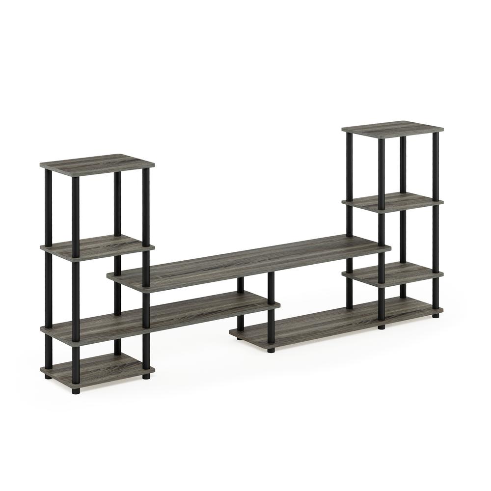 Turn-N-Tube Grand Entertainment Center, French Oak Grey/Black