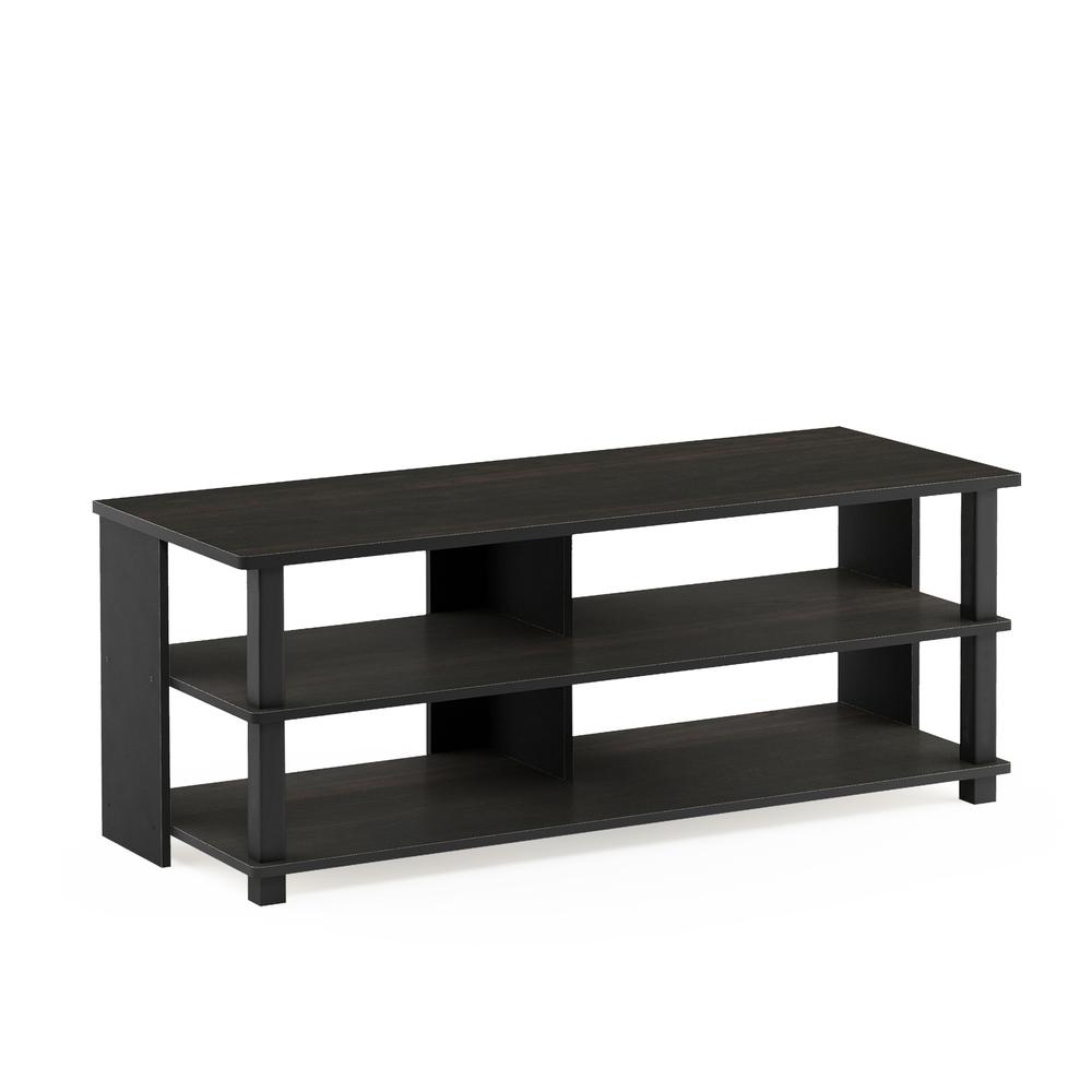 Sully 3-Tier TV Stand for TV up to 50, Espresso/Black, 17077EX/BK