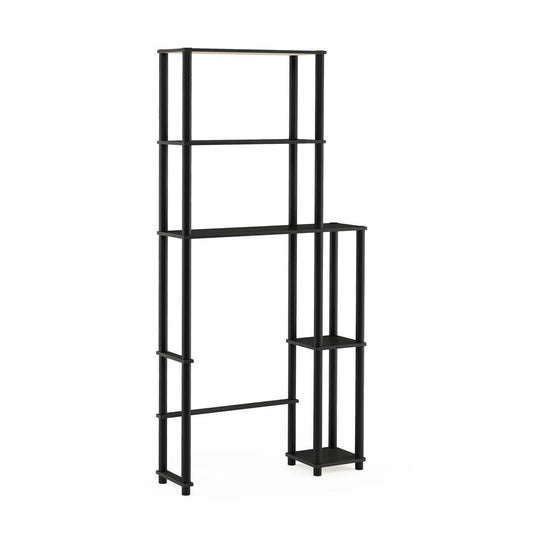 Turn-N-Tube Toilet Space Saver with 5 Shelves, Espresso/Black, 17050EX/BK