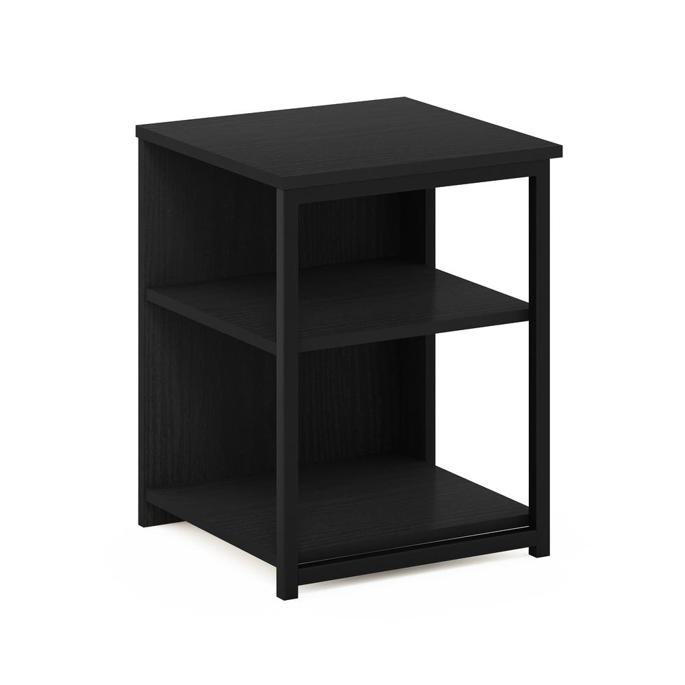 Furinno Camnus Modern Living End Table, Americano/Black