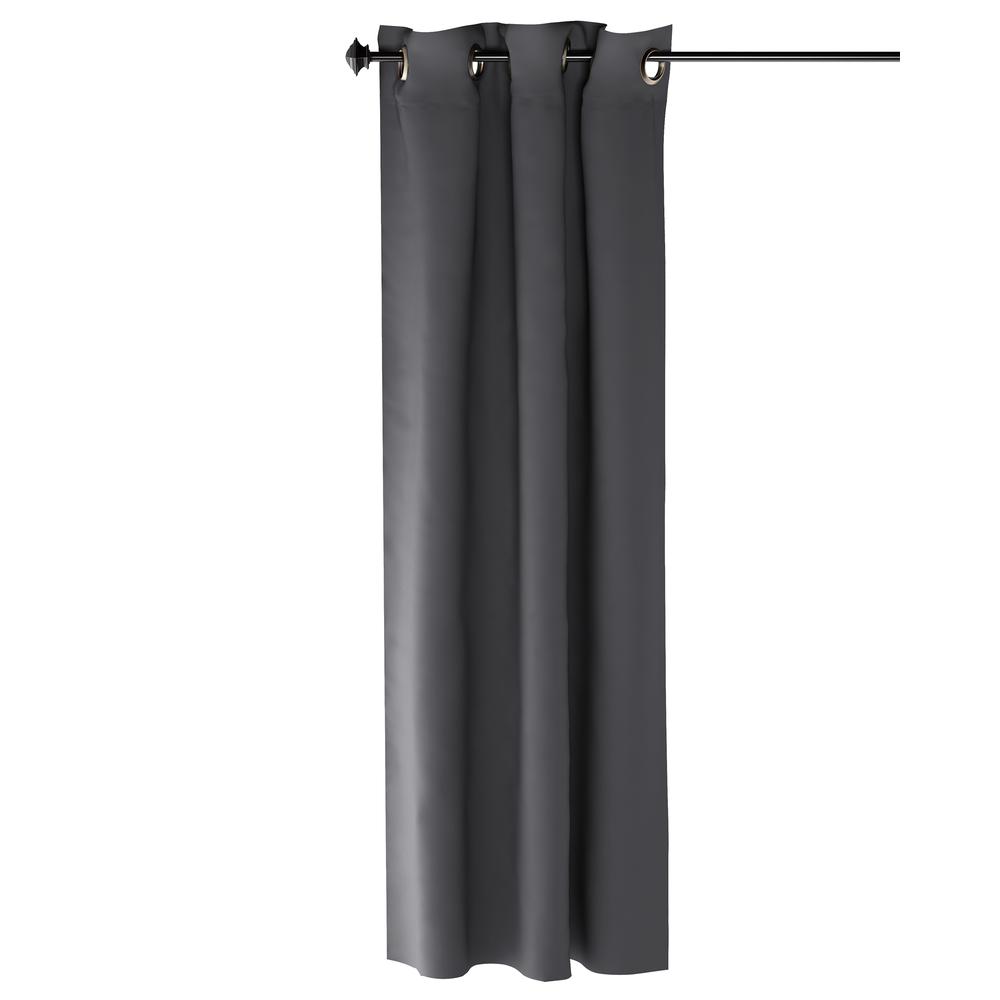 Furinno Collins Blackout Curtain 42x63 in. 1 Panel, Dark Grey