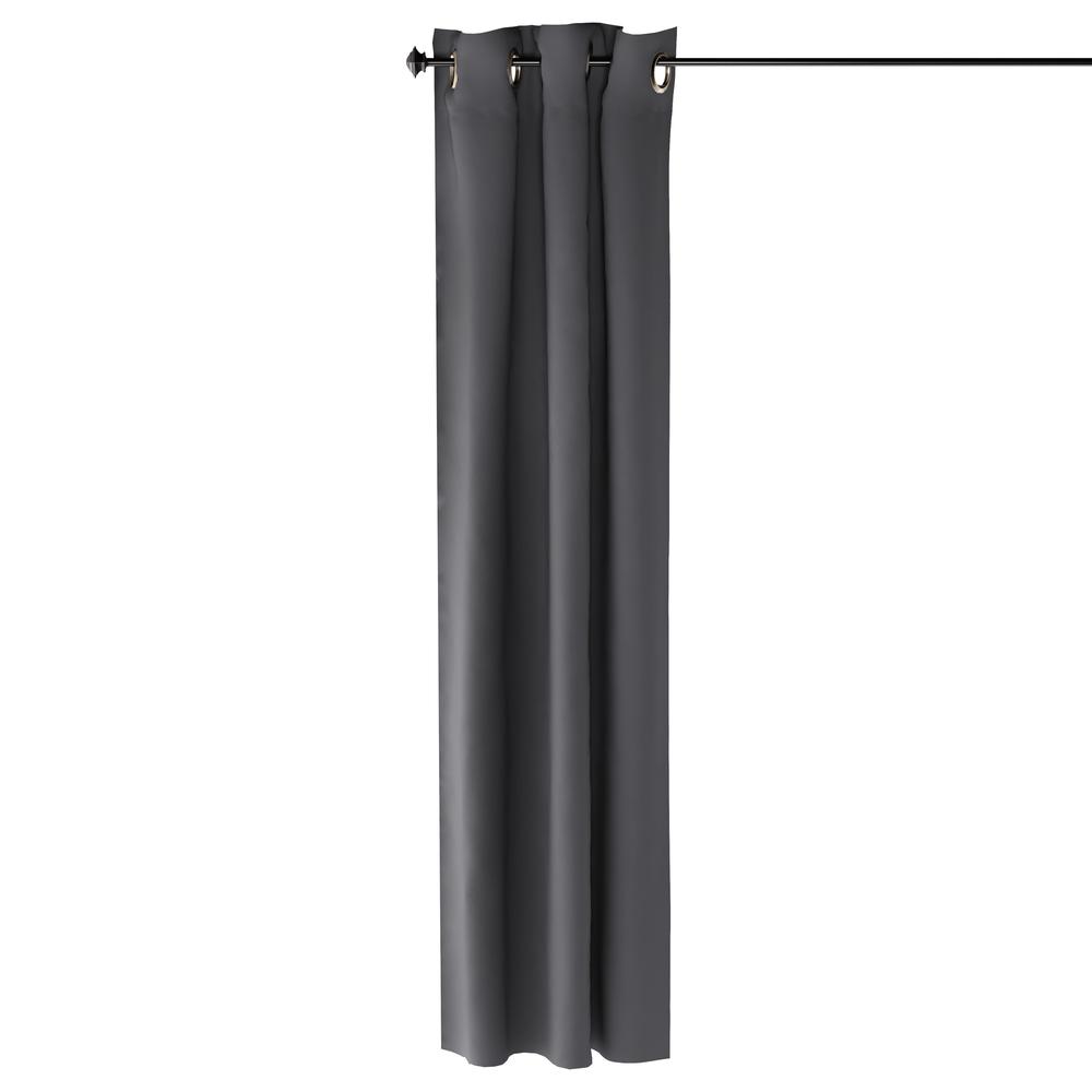 Furinno Collins Blackout Curtain 42x84 in. 1 Panel, Dark Grey