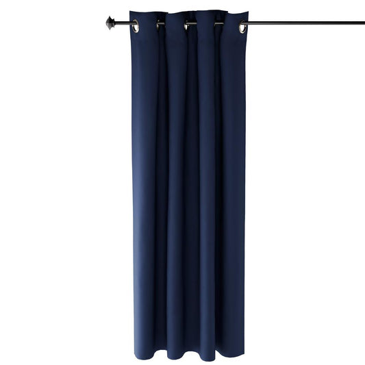 Furinno Collins Blackout Curtain 52x63 in. 2 Panels, Dark Blue