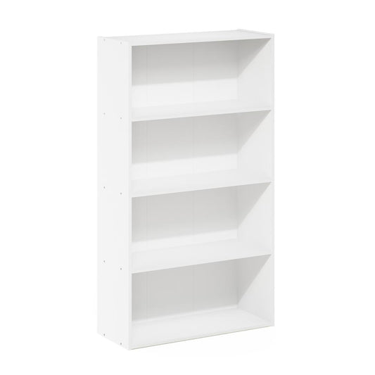 Furinno Pasir 4-Tier Open Shelf, White