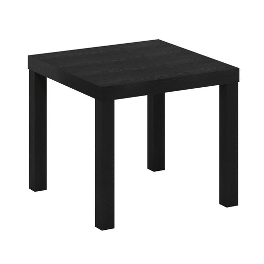 Furinno Classic Homey Square Side Table, Black