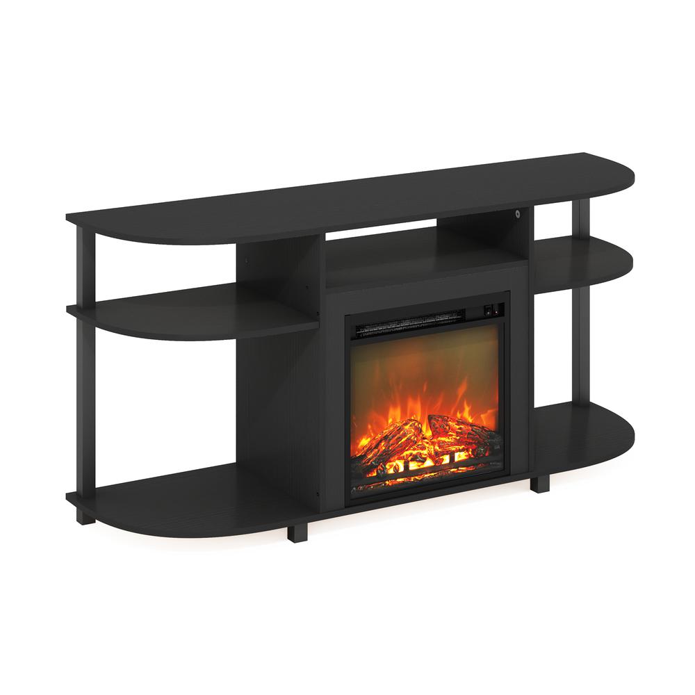 Entertainment Center Stand with Fireplace for TV up to 55 Inch, Americano