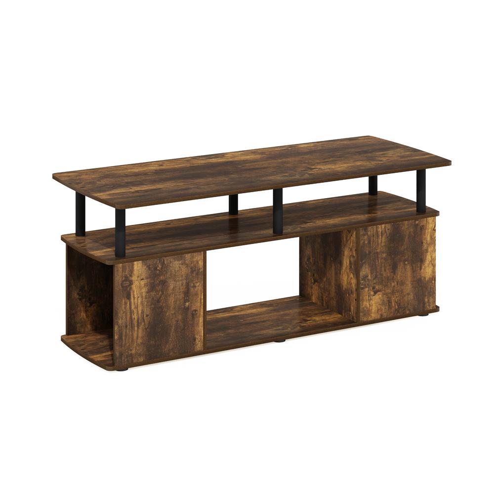 Furinno JAYA Utility Design Coffee Table, Amber Pine/Black