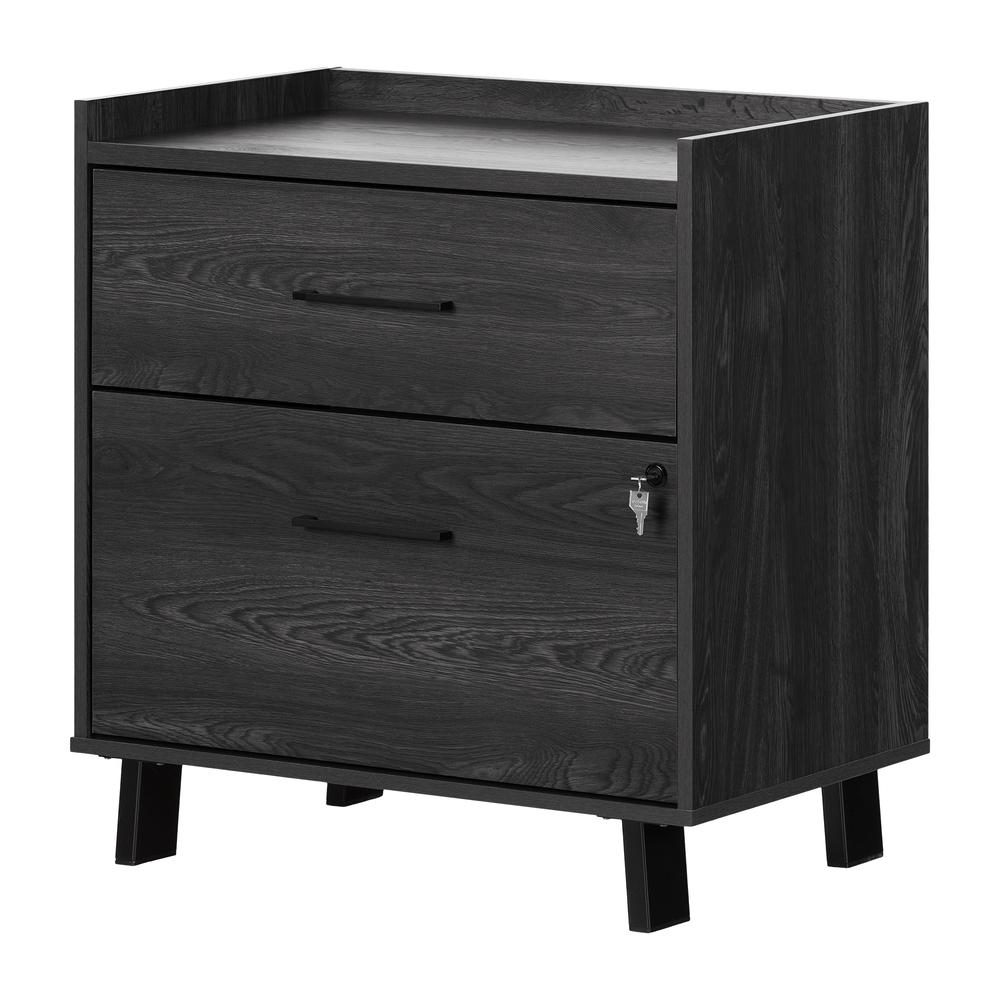 Kozack 2-Drawer File Cabinet, Gray Oak