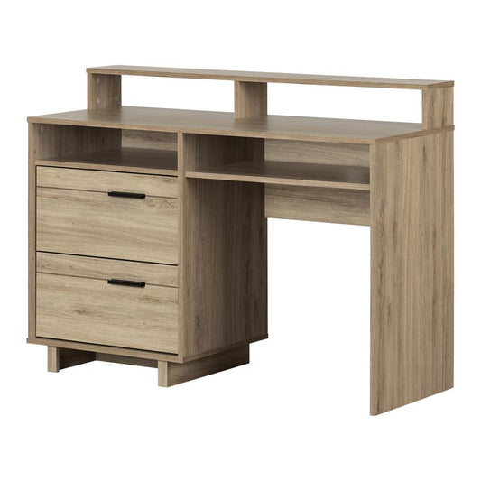 Fynn Computer Desk, Rustic Oak