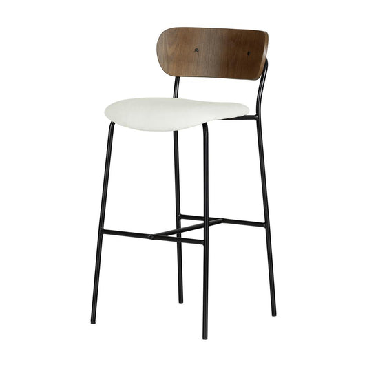 Hype Stools – Set of 2, Cream and Brown