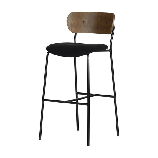 Hype Stools – Set of 2, Black and Brown