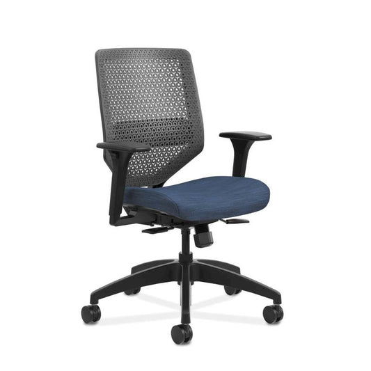 HON Solve Mid Back Task Chair | Reactiv Back | Midnight Fabric