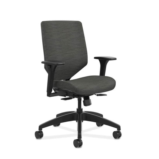 HON Solve Mid Back Task Chair | Upholstered Back | Ink Fabric