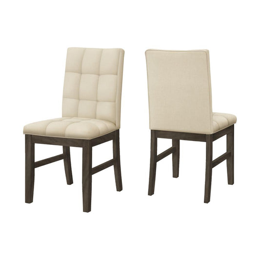 "Dining Chair 37"" Height Set Of 2 Upholstered Dining Room