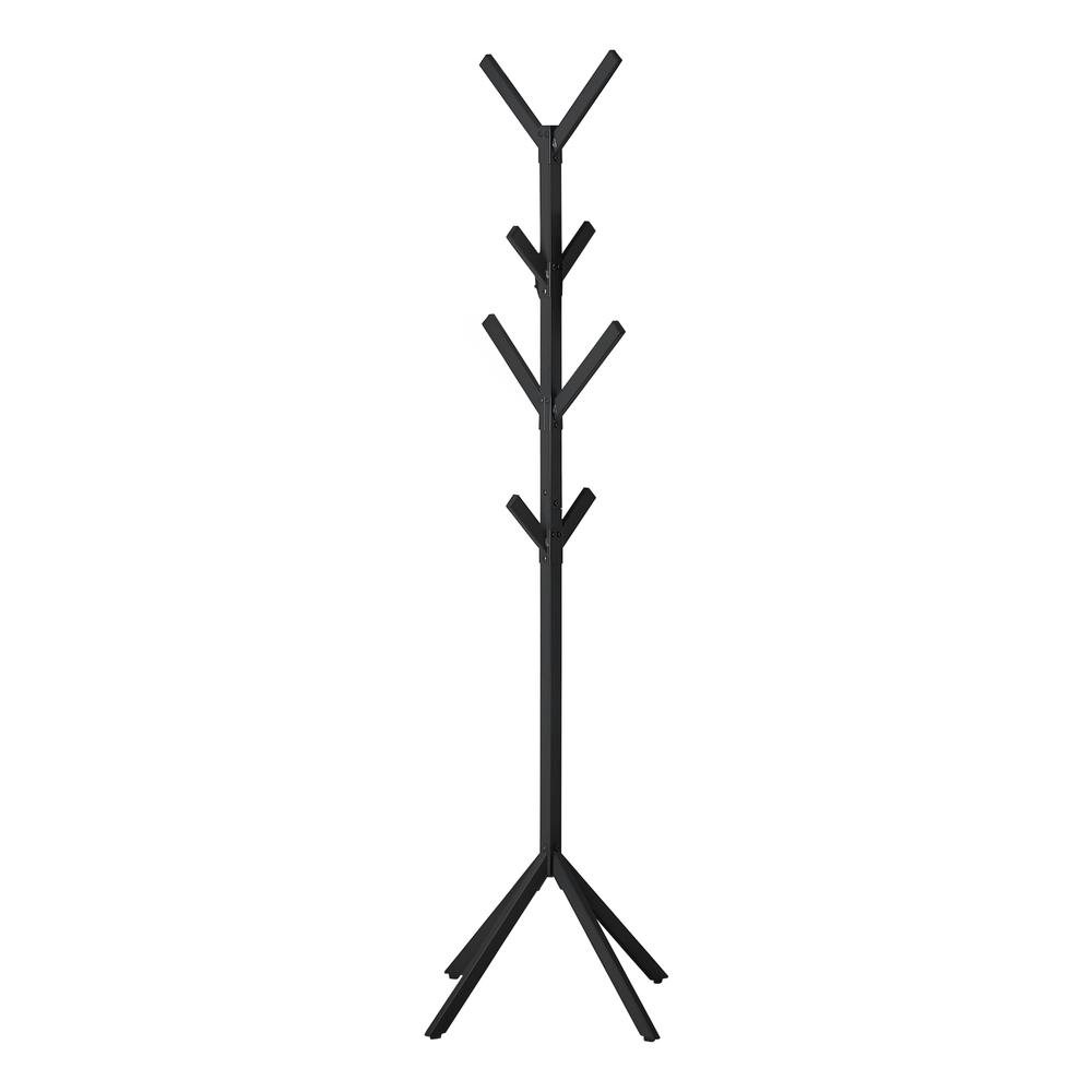 Coat Rack - 70"H, Black Metal