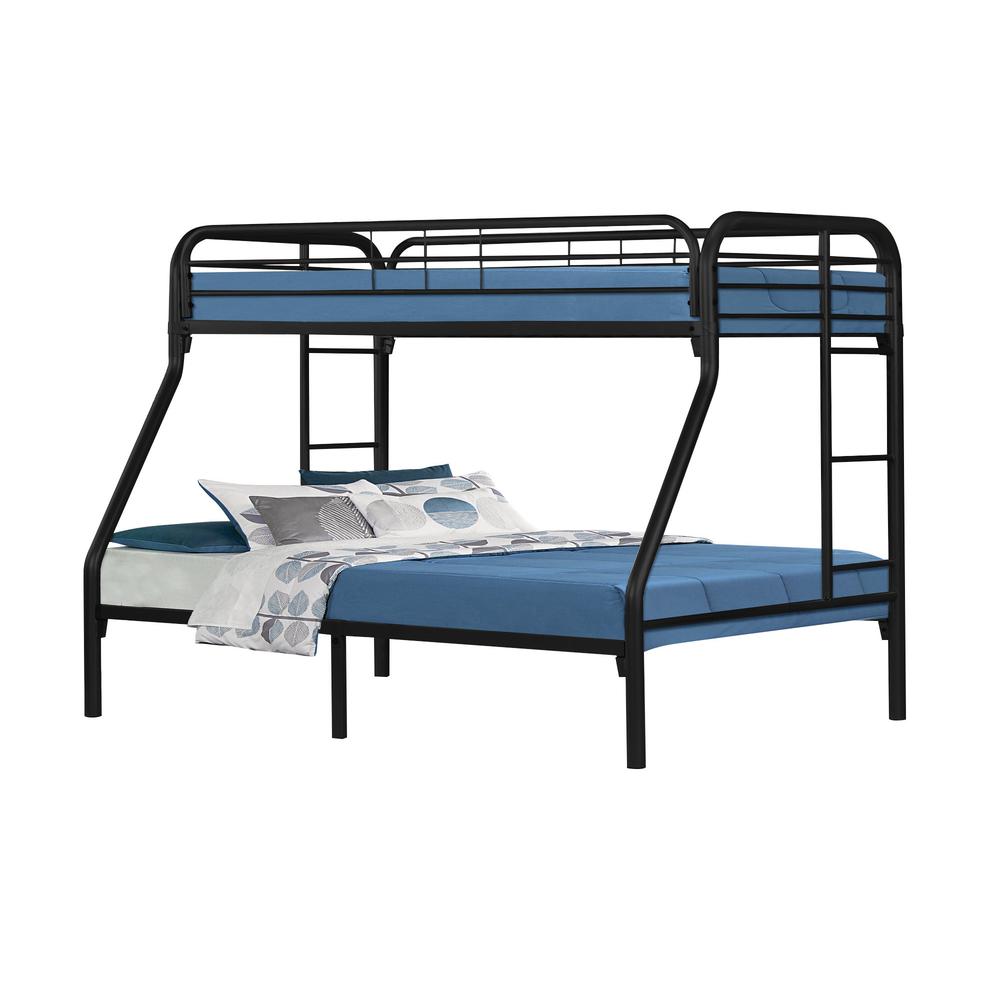 BUNK BED - TWIN / FULL SIZE / BLACK METAL