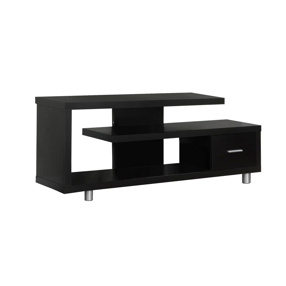 TV STAND - 60"L / CAPPUCCINO WITH 1 DRAWER