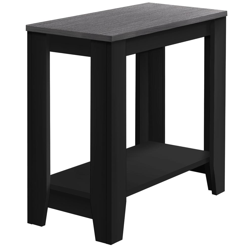 ACCENT TABLE - BLACK / GREY TOP