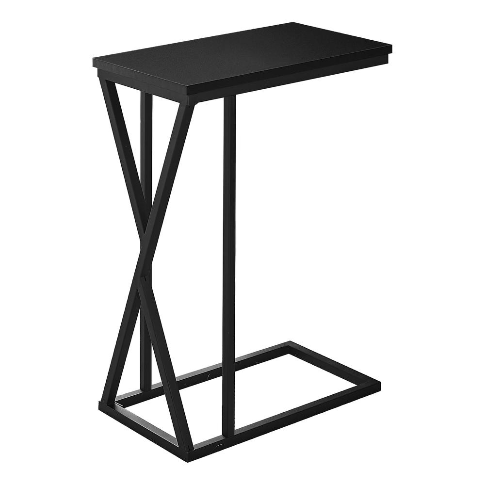 Accent Table - 25"H, Black, Black Metal