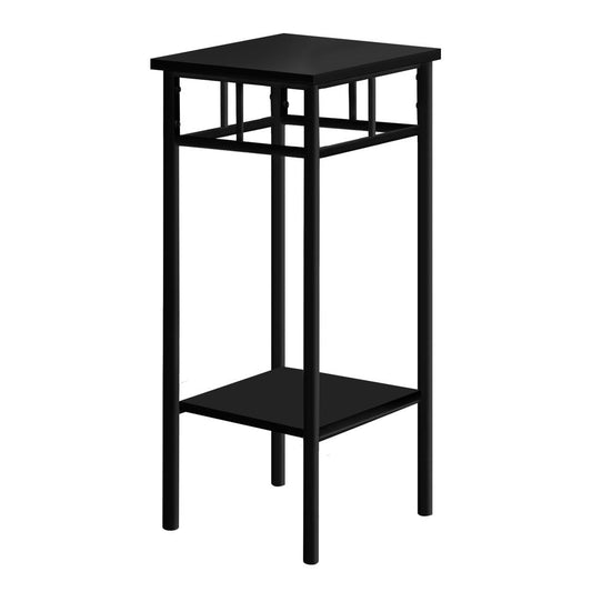 ACCENT TABLE - 28"H / BLACK / BLACK METAL