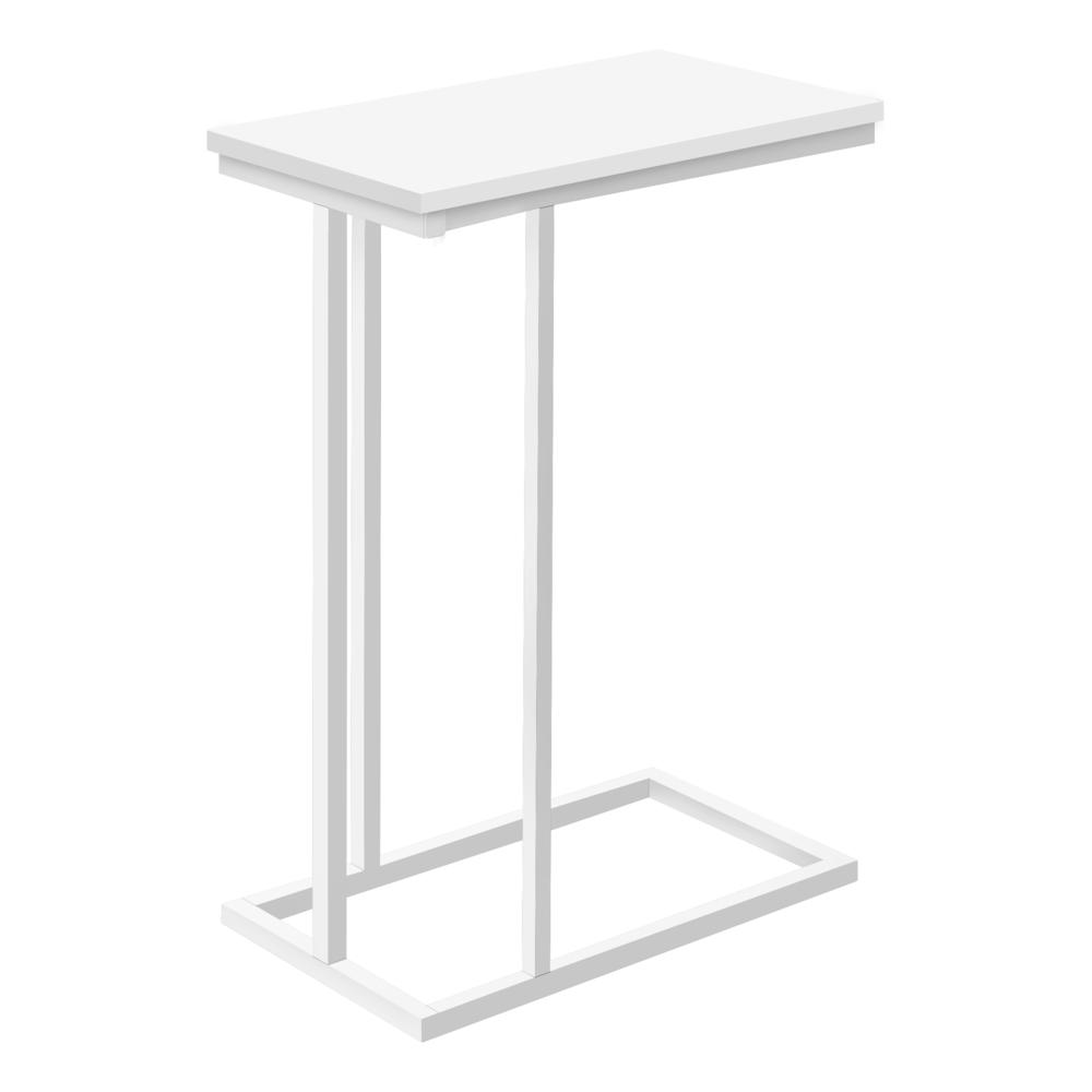 ACCENT TABLE - 25"H /WHITE / WHITE METAL I 3468