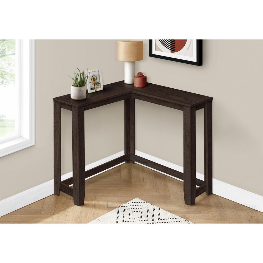 ACCENT TABLE - 36" / ESPRESSO CORNER CONSOLE