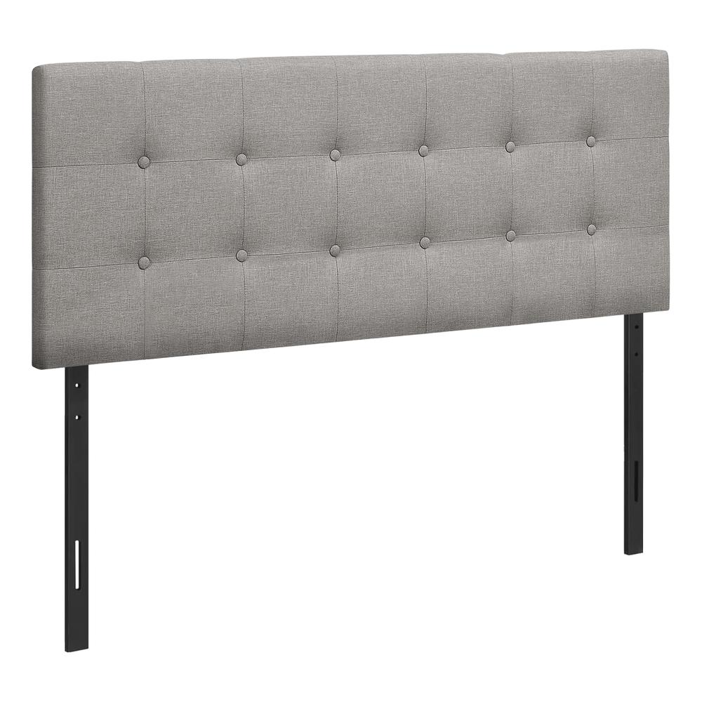 Bed - Full Size In Grey Linen Headboard Only