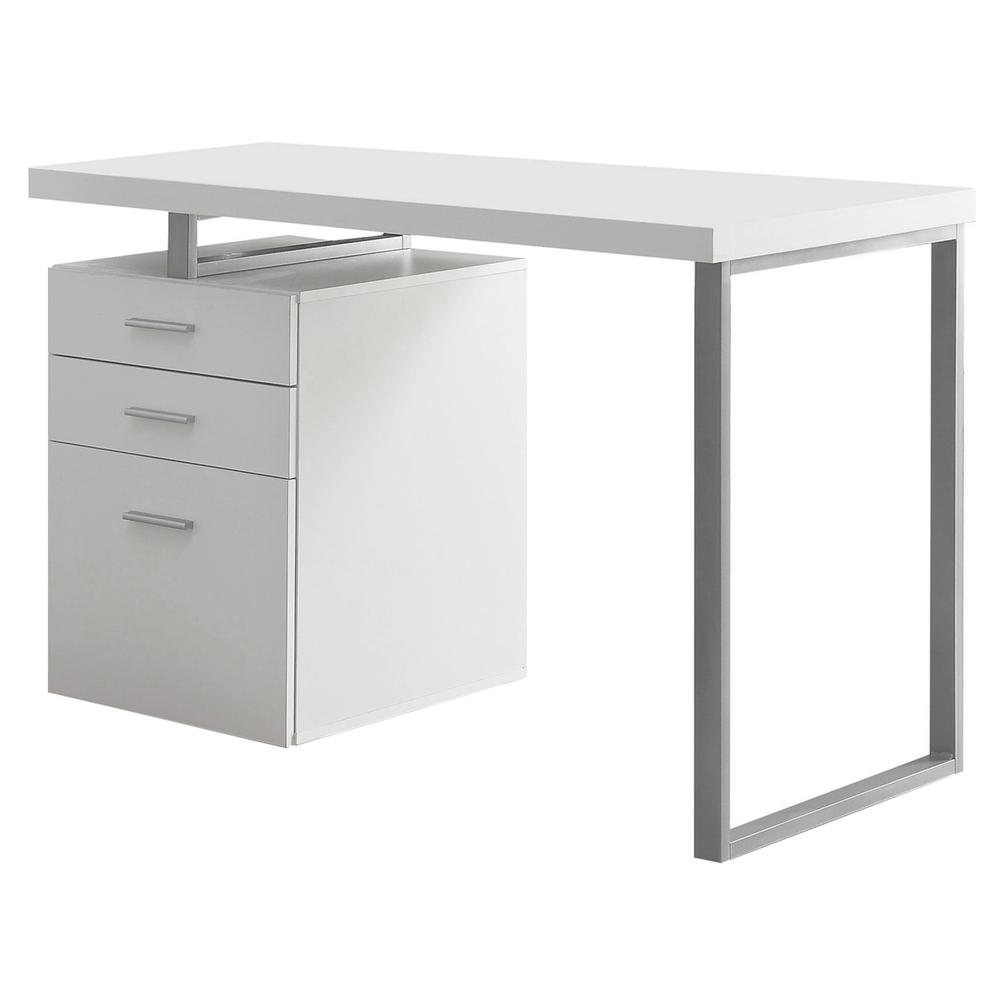 COMPUTER DESK - 48"L / WHITE LEFT OR RIGHT FACING