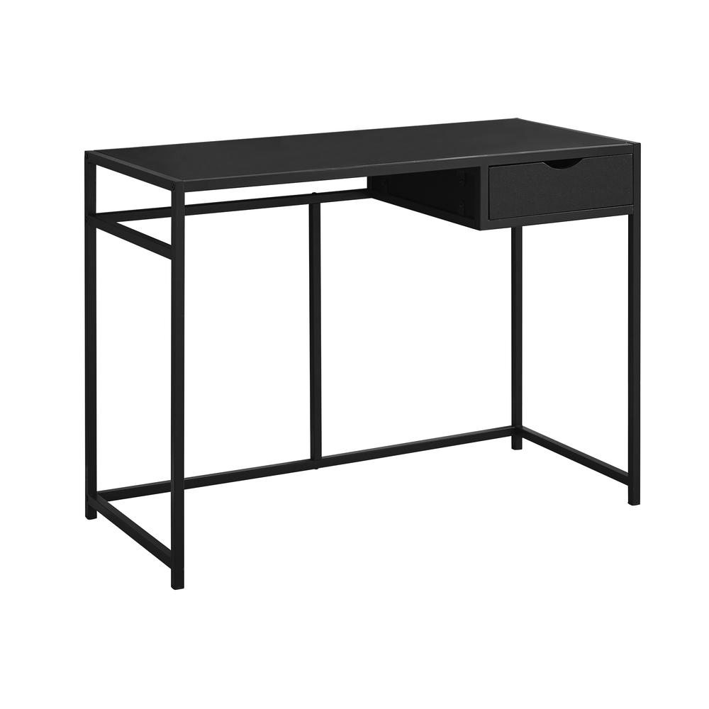 COMPUTER DESK - 42"L / BLACK / BLACK METAL