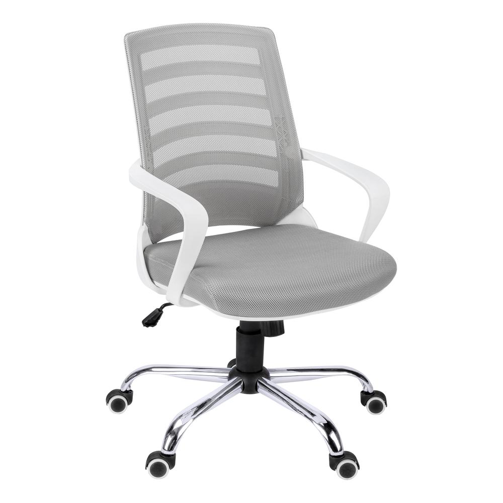 OFFICE CHAIR - WHITE / GREY MESH / MULTI POSITION