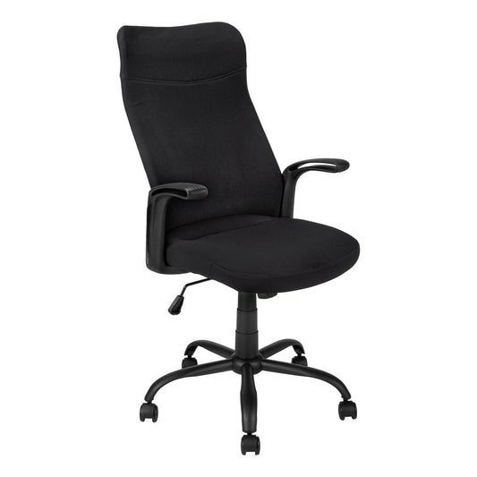 OFFICE CHAIR - BLACK / BLACK FABRIC / MULTI POSITION