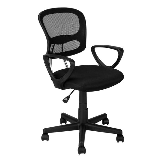 OFFICE CHAIR - BLACK MESH JUVENILE / MULTI-POSITION