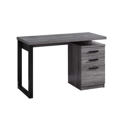 COMPUTER DESK - 48"L / GREY-BLACK LEFT OR RIGHT FACING