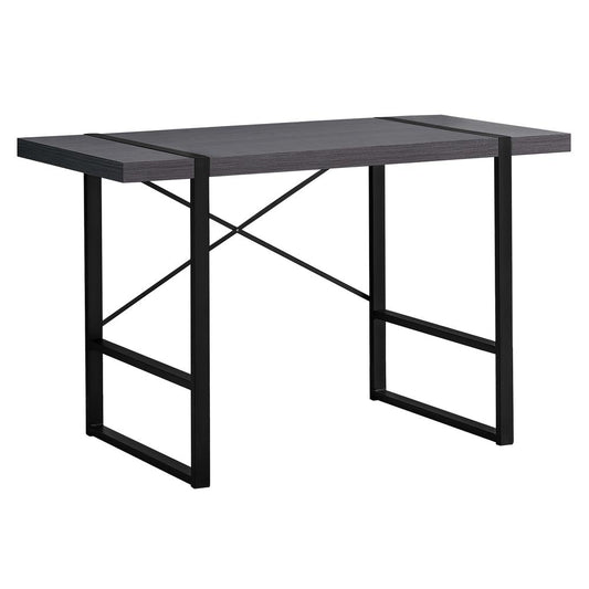 COMPUTER DESK - 48"L / GREY / BLACK METAL