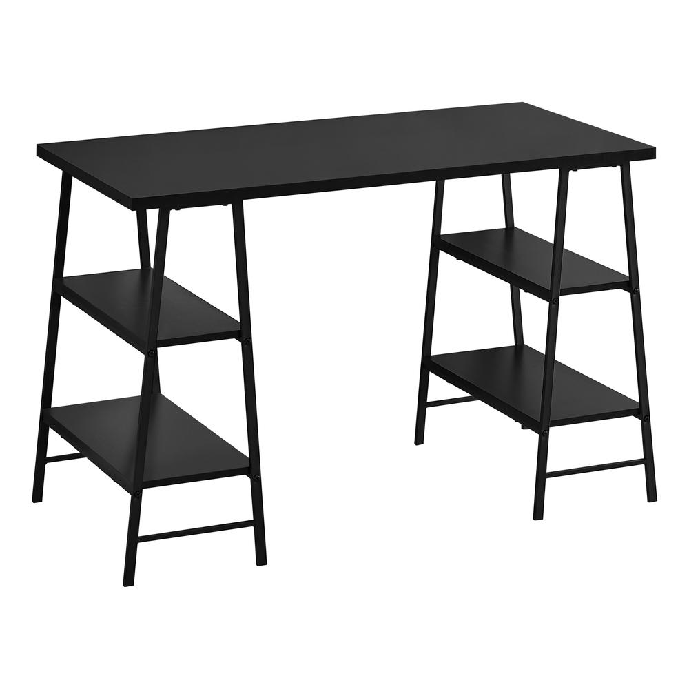 COMPUTER DESK - 48""L / BLACK / BLACK METAL