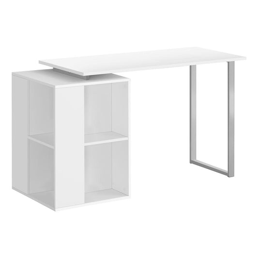 COMPUTER DESK - 55"L / WHITE LEFT OR RIGHT FACING