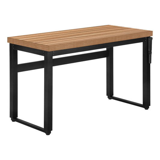 COMPUTER DESK - 48"L / RECLAIMED WOOD / ADJ.HEIGHT/ BLACK