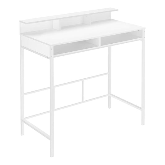 COMPUTER DESK - 48"L / WHITE / WHITE STANDING HEIGHT