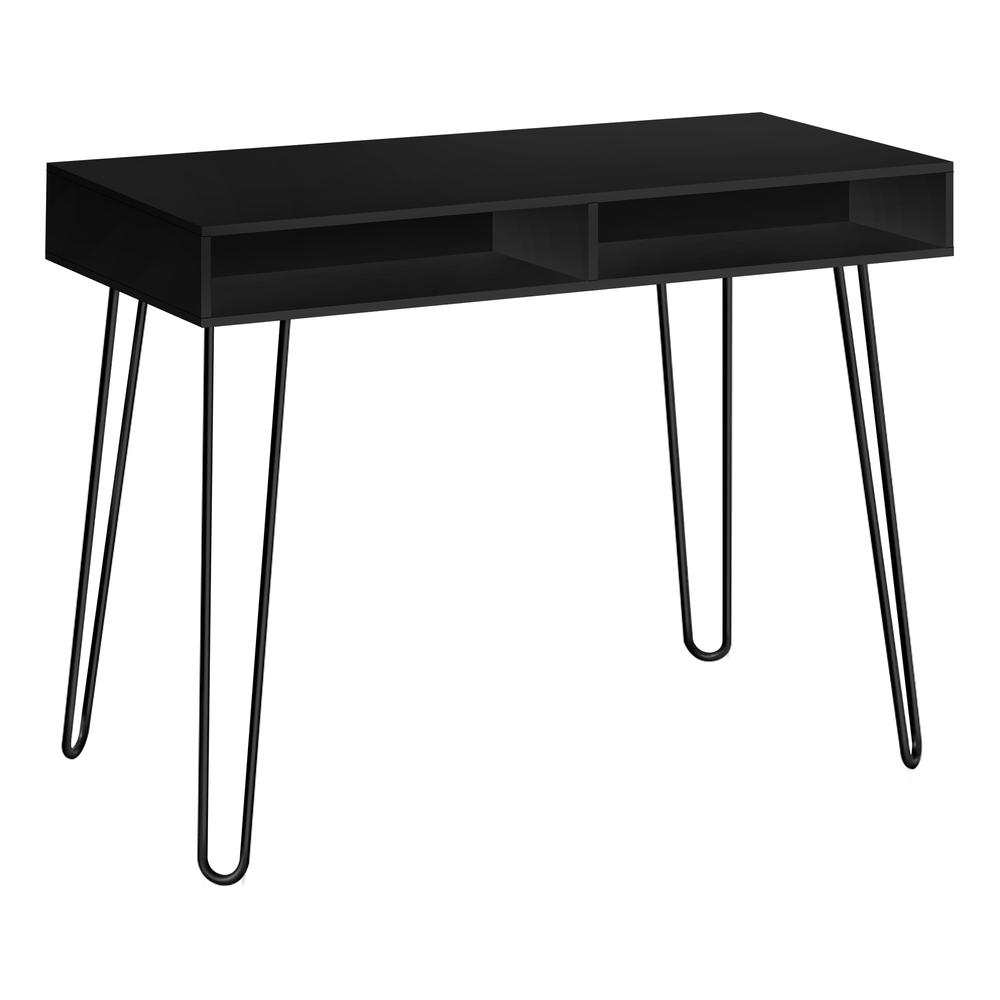 COMPUTER DESK - 40"L / BLACK / BLACK METAL I 7771