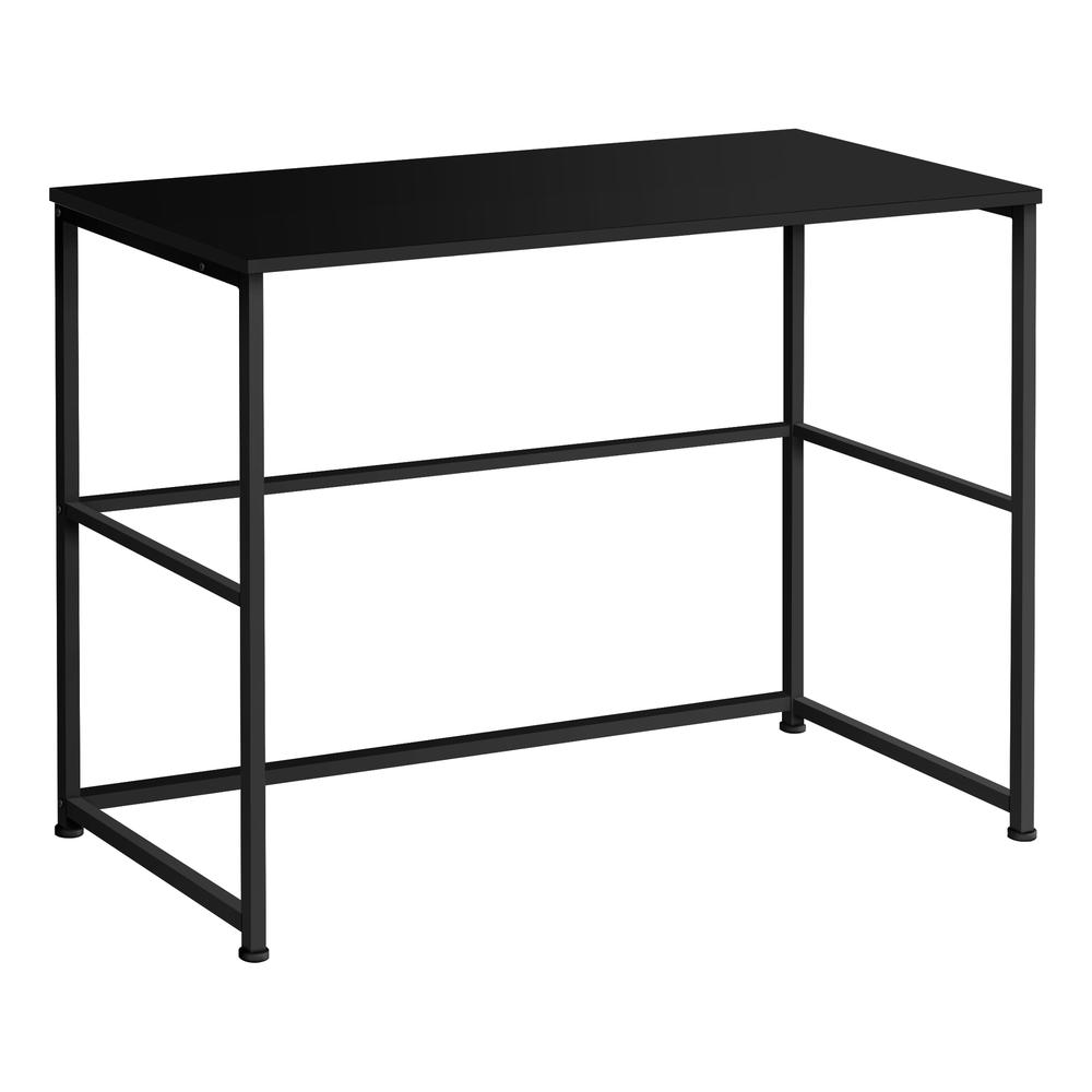 COMPUTER DESK - 40"L / BLACK / BLACK METAL