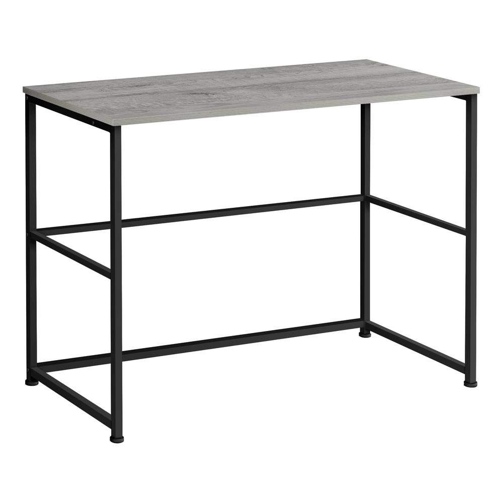 COMPUTER DESK - 40"L / GREY / BLACK METAL