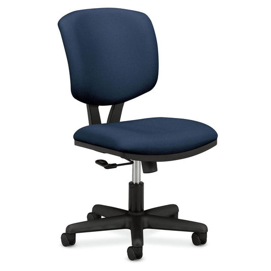 HON Volt Low-Back Task Chair - Upholstered Computer Chair for Office Desk - Blue (H5701)