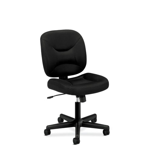 HON ValuTask Low Back Task Chair - Mesh Computer Chair for Office Desk, Black (HVL210)