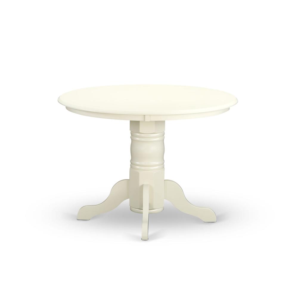 5 Piece Kitchen Set Contains a Round Dining Table with Pedestal