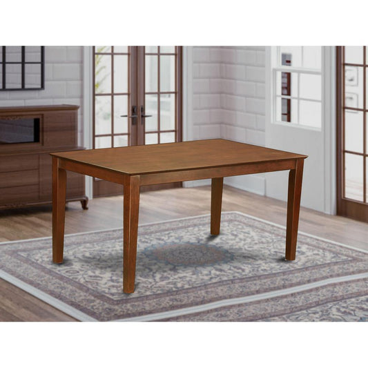 Capri  Rectangular  dining  table  36"x60"  with  solid  wood  top  -  Mahogany  Finish