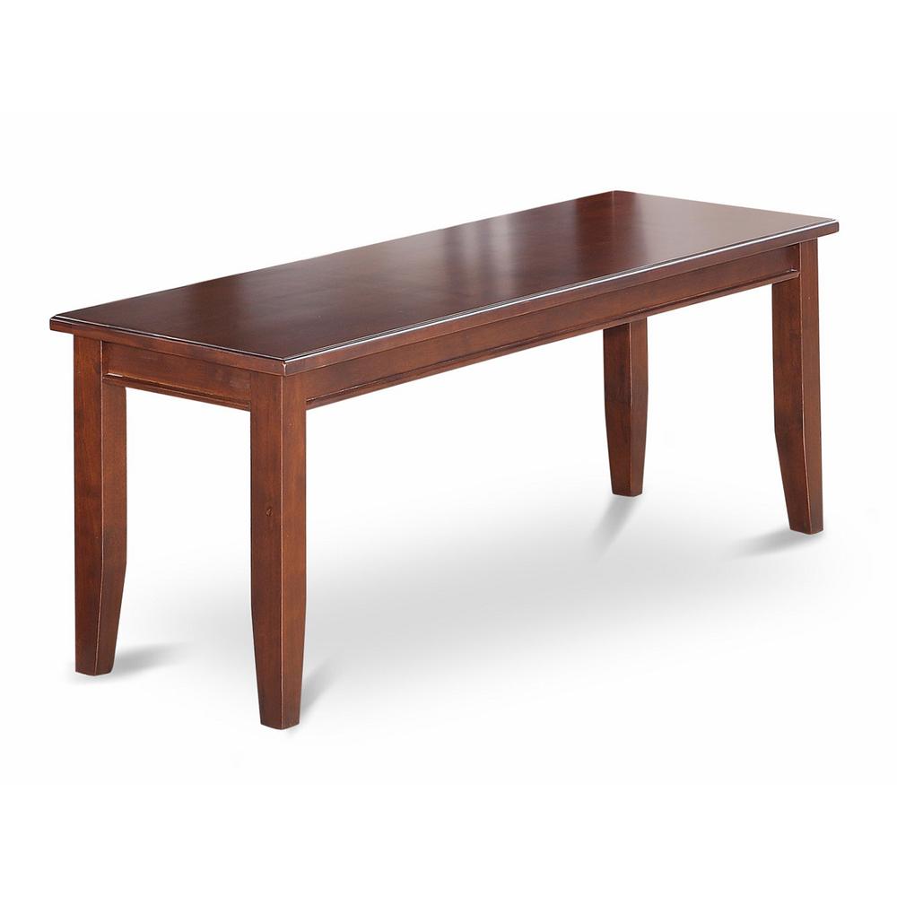 Dudley  Dining  Bench  with  Wood  Seat  in  Mahogany  Finish