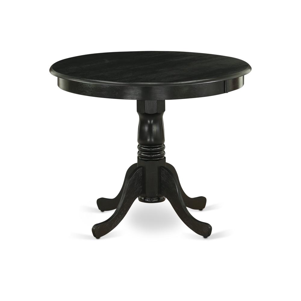 Dining Table Wirebrushed Black, ANT-ABK-TP