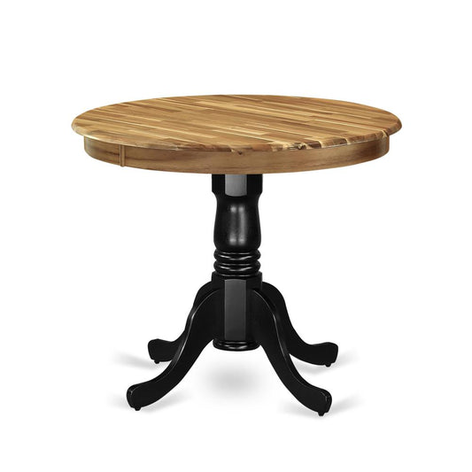 Dining Table Natural & Black, AMT-NBK-TP