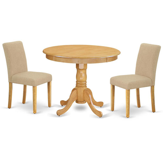 Dining Room Set Oak, ANAB3-OAK-04