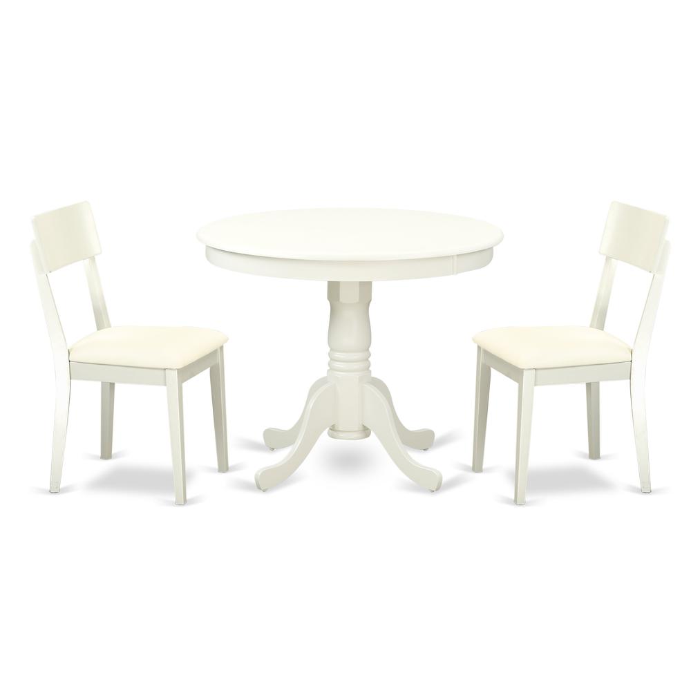 Dining Room Set Linen White, ANAD3-LWH-LC